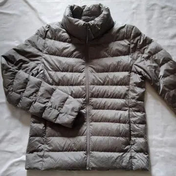 L 사이즈 UNIQLO 울트라 라이트 다운 그레이 실버