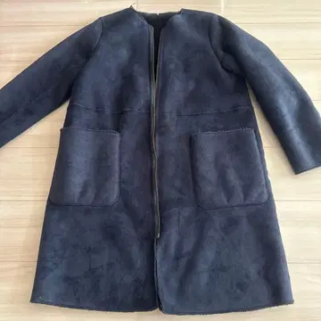 BEAMS 무스탕 코트 S 사이즈 네이비