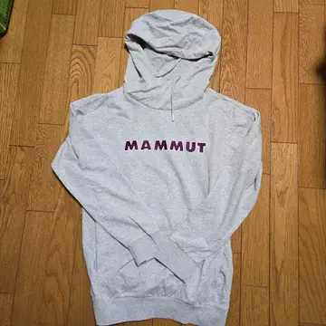 MAMMUT 그레이 후드티
