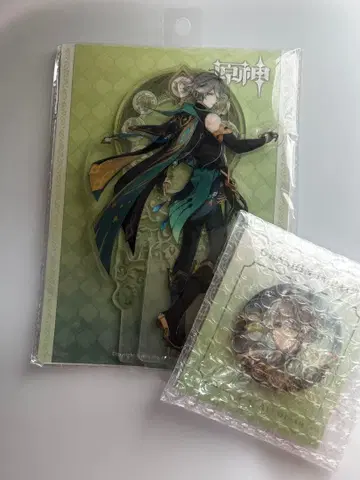 원신 알하이탐 아크릴 스탠드 캔 배지