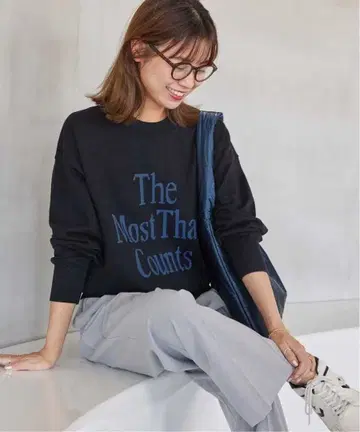 JOURNAL STANDARD relume 코튼 캐시미어 로고 니트