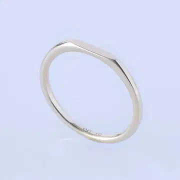 ENEY 표면 K10YG 미러 면 슬림 반지 13호