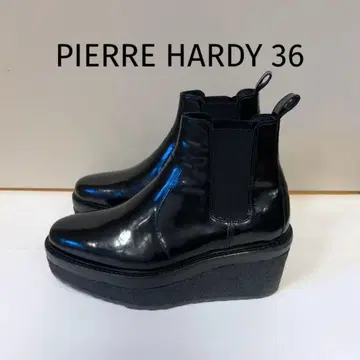 PIERRE HARDY 블랙 사이드 고어 부츠 36 새상품급