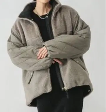 GLOBAL WORK 리버서블 퀼트 블루종/497162