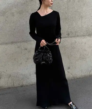 [RANAN] 리브 블랙 타이트 스커트 LL 마터니티