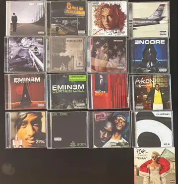 CD 묶음 판매 에미넴 힙합 90s 2pac mobb deep
