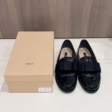 OHGA 리본 에나멜 로퍼 24cm