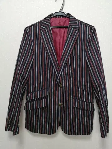 [ 정가 19,950엔 ] COMME CA COMMUNE 스트라이프 자켓