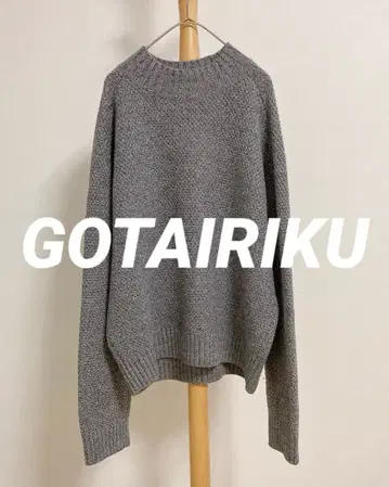 고타이리쿠 (GOTAIRIKU) 울 니트 스웨터 LL 그레이