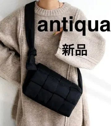 안티카 antiqua 블랙 숄더백 새상품 경량 블랙 택 포함