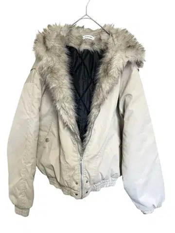 XIA XIA WU 베이지 봄버 자켓