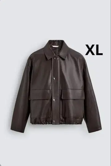 ZARA 자라 인조 가죽 릴랙스 핏 자켓 새상품, 미사용