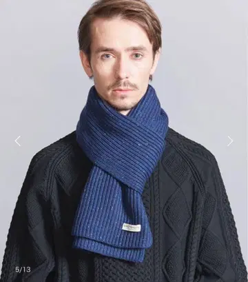 새상품 BEAUTY&YOUTH 아제 네프 니트 머플러 24AW