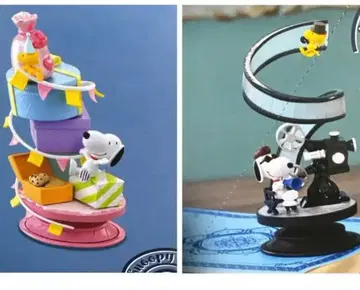 스누피 스파이럴 디오라마 여행 가방 영화 감독 선물 박스 3개