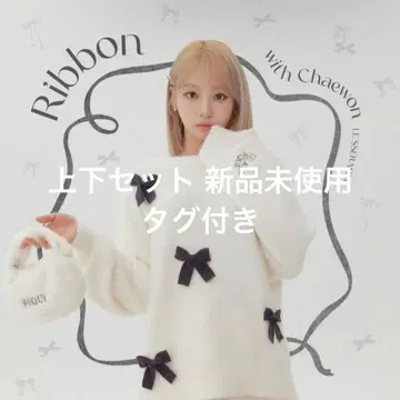 젤라또피케 리본 풀오버 리본 숏팬츠 상하의 세트