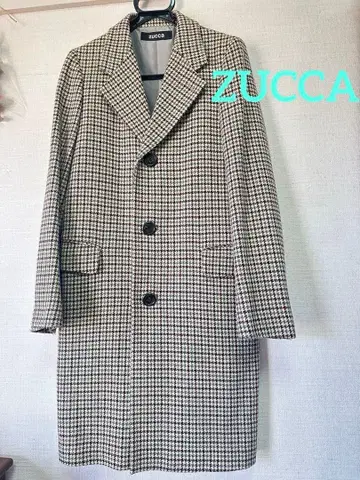 zucca 체크 무늬 체스터 코트