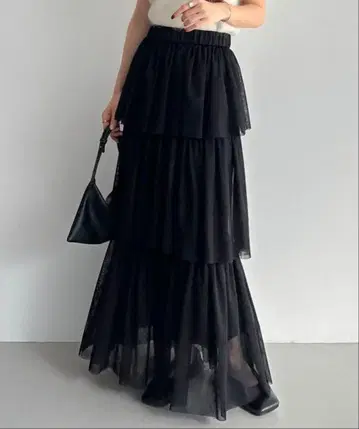 callautia 튤 캉캉 스커트 S 블랙