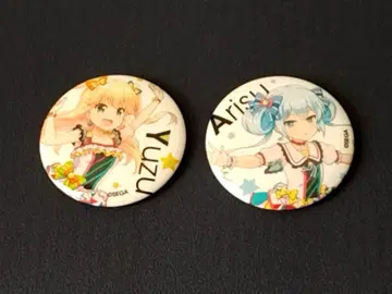 온게키 라이브 회장 한정판 캔뱃지 2개 후지사와 유즈 스즈시마 아리스