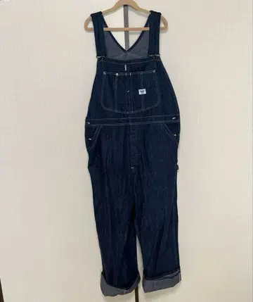 DELADO 다크 데님 오버롤