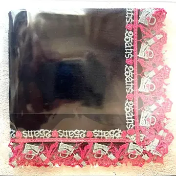 치카자와 레이스점 x 25ans 2025년 12월호 타월 손수건 네이비