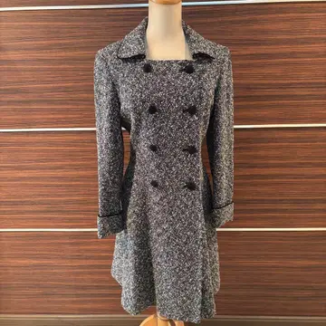 엠즈 그레이시 트위드 코트 울 드레스 코트