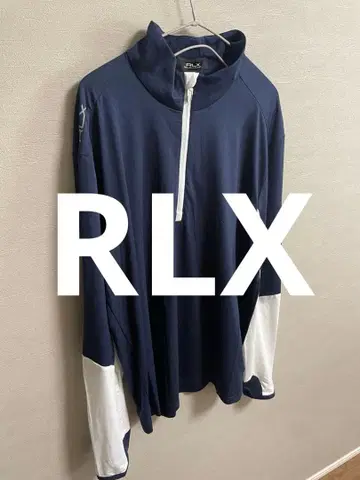 RLX 랄프 로렌 나일론 하프 지퍼 티셔츠 골프웨어