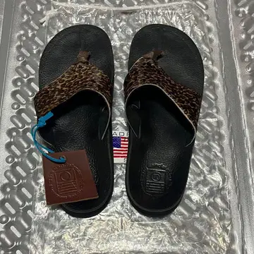 THE SANDALMAN 샌들맨 레오파드 USA 28cm 중고품