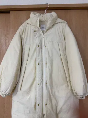 LEPSIM 후드 부착 다운 자켓 아이보리 F