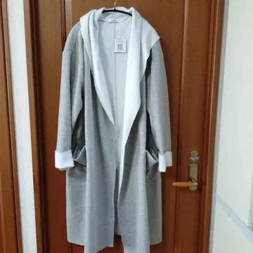 야마다야 새상품 그레이 긴팔 롱 가디건 라디에이트