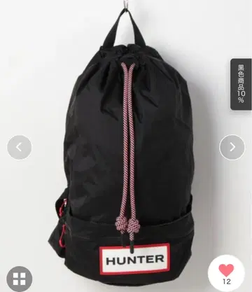 HUNTER 블랙 백팩 택 포함 새상품