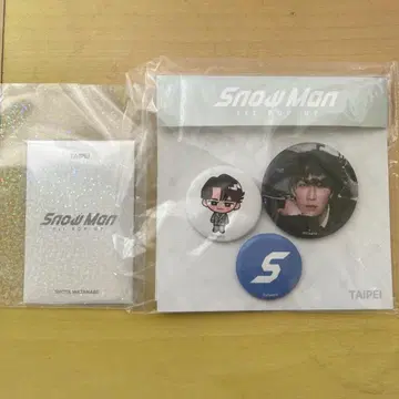 SnowMan 와타나베 쇼타 타이베이 한정판 포토 카드 C 캔뱃지 세트