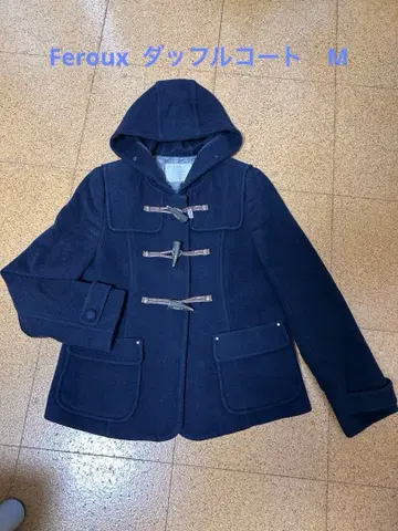 Feroux 페루 페미닌 더플 코트 M 네이비 퍼 없음