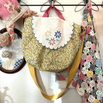 퀼팅 꽃 자수 백 레트로 빈티지 마더백