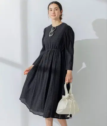 [쿠미쿄쿠] 셔링 쉬폰 원피스