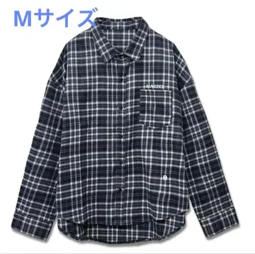 MAZZEL Royal Straight Flush 체크 셔츠 M 사이즈