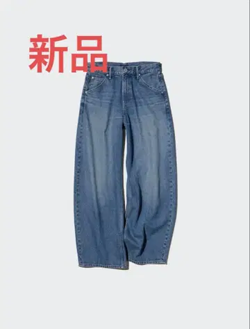 유니클로 배기 커브 청바지