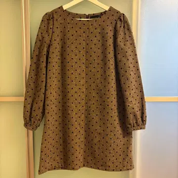 [ 새상품급 ] Heather 브라운 도트 미니 원피스