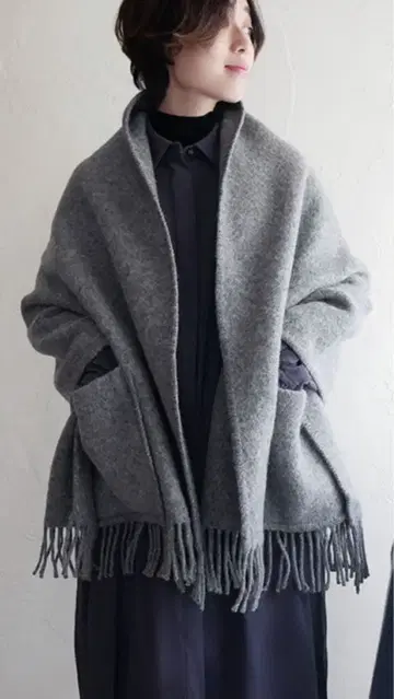 [컨디션 최상] LAPUAN KANKURIT 라푸안칸쿠리트 그레이 스톨