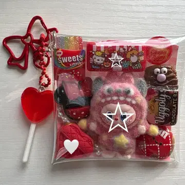 *가챠 파우치 *몬스터 레드