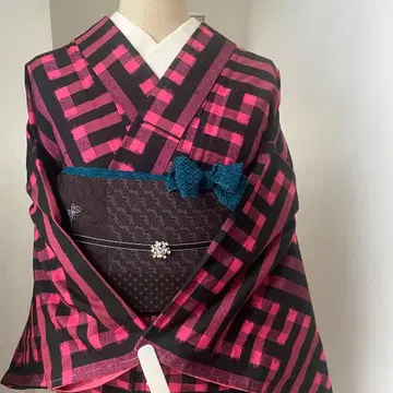 기모노 코몬 KIMONO 팝 모던 귀여운 개성있는 블랙 핑크 스타일리시