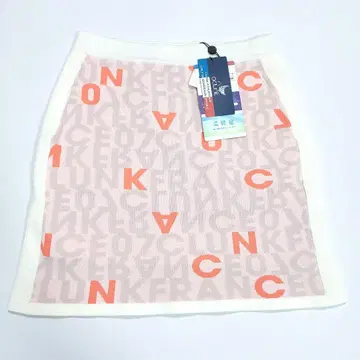 미사용 크랭크 니트 스커트 골프웨어 여성용 M 사이즈 화이트