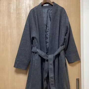 ELENCARE DUE 그레이 롱 코트 프리 사이즈