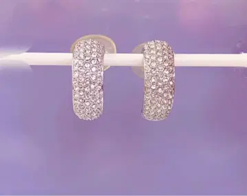 스와로브스키 하프 후프 귀찌 Swarovski