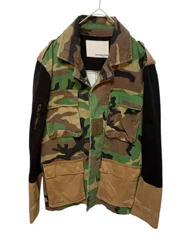 [ M0133 ] 밀리터리 자켓 코튼 카모플라쥬 벨크로 카모플라쥬
