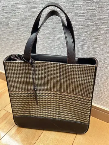 랄프 로렌 브라운 토트백 하운드투스 백 가죽 LAUREN