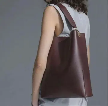 randeboo 다크 브라운 숄더백 합성 피혁