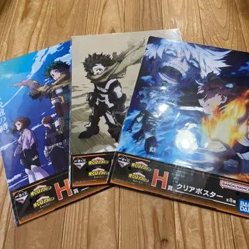 나의 히어로 아카데미아 제일복권 클리어 포스터 3장 세트