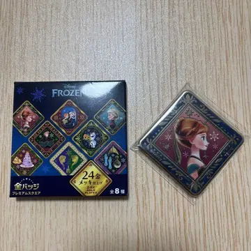 겨울왕국 금 배지 안나