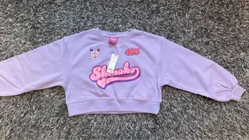 Shinako 475 크롭 맨투맨 M 라벤더 컬러