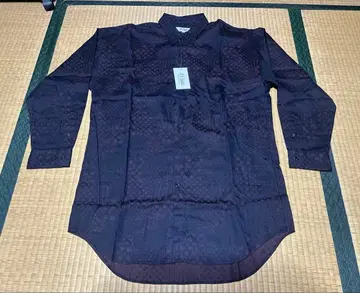 코튼 패턴 셔츠 롱 기장